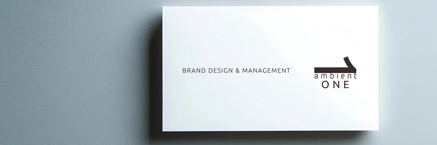BRAND DESIGN & MANAGEMENT ambient ONE